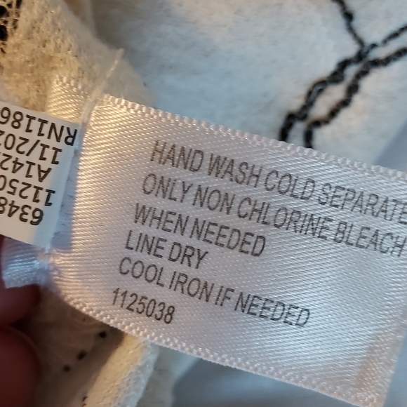 Lane Bryant Womens's Top Size 22 White Floral Semi Sheer Peplum Boho Whimsigoth - Picture 12 of 13